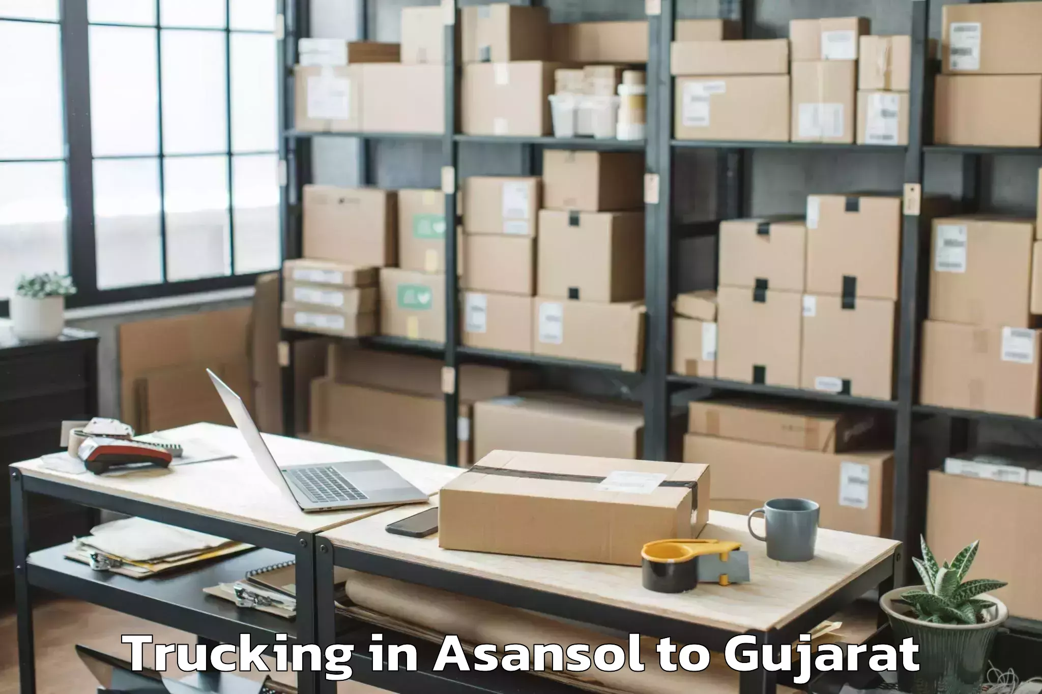 Book Asansol to Keshod Trucking